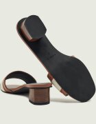 Furla De piele șlapi cu toc gros CILINDRO
