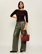 Furla Geantă pe umăr Dora S | piele întoarsă cu adaos de piele