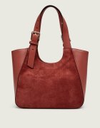 Furla Geantă pe umăr Dora S | piele întoarsă cu adaos de piele
