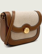 Furla Geantă poștaș MOONLIGHT cu adaos de piele