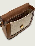 Furla Geantă poștaș MOONLIGHT cu adaos de piele