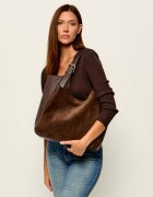Furla Geantă shopper Dora L | zamsz cu adaos de piele