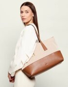 Furla Geantă shopper OLIVIA cu adaos de piele