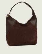 Furla Hobo Lara | piele întoarsă cu adaos de piele