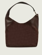 Furla Hobo Lara | piele întoarsă cu adaos de piele
