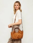 GIANNI CHIARINI Cufăr + borsetă DUA | piele întoarsă