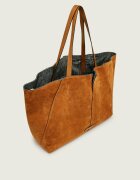 GIANNI CHIARINI De blugi geantă shopper + borsetă MAYA | piele întoarsă