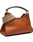 GIANNI CHIARINI De piele cufăr + borsetă Aurora