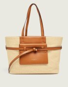 GIANNI CHIARINI Geantă shopper BELTY cu adaos de piele