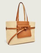 GIANNI CHIARINI Geantă shopper BELTY cu adaos de piele