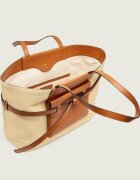 GIANNI CHIARINI Geantă shopper BELTY cu adaos de piele