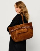 GIANNI CHIARINI Geantă shopper Belty | piele întoarsă