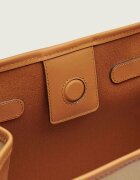 GIANNI CHIARINI Geantă shopper + borsetă cu adaos de piele