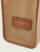 GIANNI CHIARINI Geantă shopper + borsetă cu adaos de piele