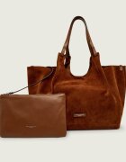 GIANNI CHIARINI Geantă shopper + borsetă Dua | piele întoarsă