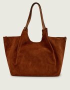 GIANNI CHIARINI Geantă shopper + borsetă Dua | piele întoarsă