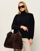 GIANNI CHIARINI Geantă shopper + borsetă Era | piele întoarsă
