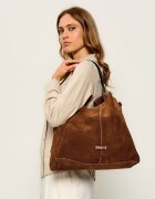 GIANNI CHIARINI Geantă shopper + borsetă Era | piele întoarsă