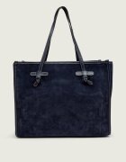 GIANNI CHIARINI Geantă shopper + borsetă Marcella | piele întoarsă