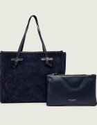 GIANNI CHIARINI Geantă shopper + borsetă Marcella | piele întoarsă