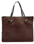 GIANNI CHIARINI Geantă shopper + borsetă MARCELLA | piele întoarsă