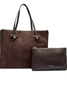 GIANNI CHIARINI Geantă shopper + borsetă MARCELLA | piele întoarsă