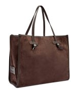 GIANNI CHIARINI Geantă shopper + borsetă MARCELLA | piele întoarsă