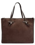 GIANNI CHIARINI Geantă shopper + borsetă MARCELLA | piele întoarsă