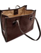 GIANNI CHIARINI Geantă shopper + borsetă MARCELLA | piele întoarsă