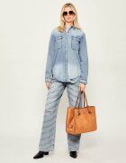 GIANNI CHIARINI Geantă shopper + borsetă MARCELLA | piele întoarsă