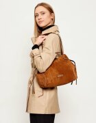 GIANNI CHIARINI Geantă shopper + borsetă VIOLETTE | piele întoarsă