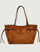 GIANNI CHIARINI Geantă shopper + borsetă VIOLETTE | piele întoarsă