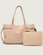 GIANNI CHIARINI Geantă shopper + borsetă VIOLETTE | piele întoarsă