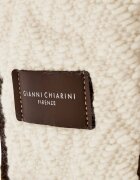 GIANNI CHIARINI Geantă shopper cu două fețe + borsetă Marcella cu adaos de piele
