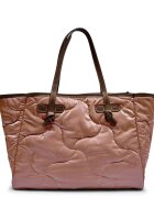 GIANNI CHIARINI Geantă shopper cu două fețe + borsetă Marcella cu adaos de piele