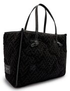 GIANNI CHIARINI Geantă shopper cu două fețe + borsetă Marcella cu adaos de piele | lână