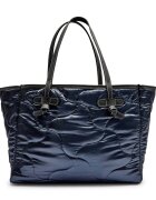 GIANNI CHIARINI Geantă shopper cu două fețe + borsetă Marcella cu adaos de piele | lână