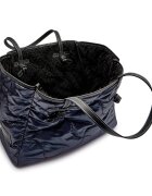 GIANNI CHIARINI Geantă shopper cu două fețe + borsetă Marcella cu adaos de piele | lână