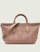 GIANNI CHIARINI Geantă shopper MASHUP cu adaos de piele