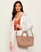 GIANNI CHIARINI Geantă shopper MASHUP cu adaos de piele