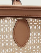GIANNI CHIARINI Geantă shopper MASHUP cu adaos de piele