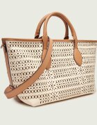 GIANNI CHIARINI Geantă shopper MASHUP cu adaos de piele