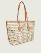 GIANNI CHIARINI Geantă shopper MASHUP cu adaos de piele
