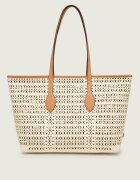GIANNI CHIARINI Geantă shopper MASHUP cu adaos de piele