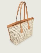 GIANNI CHIARINI Geantă shopper MASHUP cu adaos de piele