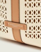 GIANNI CHIARINI Geantă shopper MASHUP cu adaos de piele