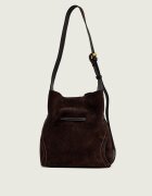GIANNI CHIARINI Geantă tip sac + borsetă Sienna | piele întoarsă