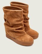 Guess Botine cu platformă GUINNA | piele întoarsă