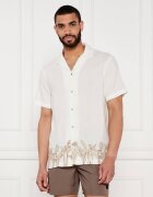 Guess Cămașă | Regular Fit | cu adaos de in