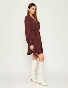 Guess Cizme cu toc Garica cu adaos de piele